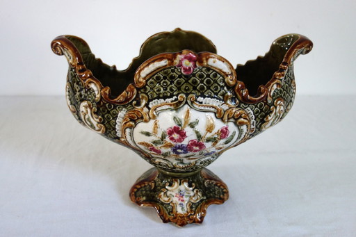 Barbotine Plantenbak Overtrek 20er jaren