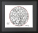 Keith Haring beautiful framed marker drawing - Foundation Certificate