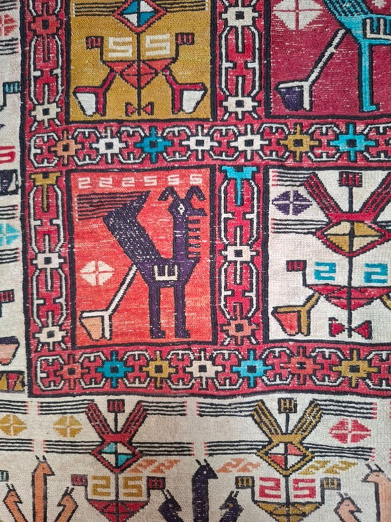 Image 1 of Handgeknoopt zijden Azerbeidzjaans tapijt 95x150 – gekocht in Abu Dhabi