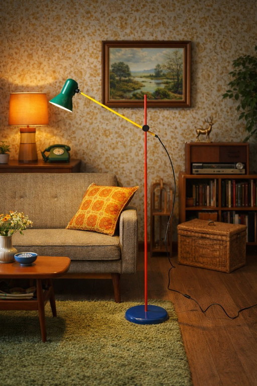 Vintage Veneta Lumi floor lamp - Memphis style