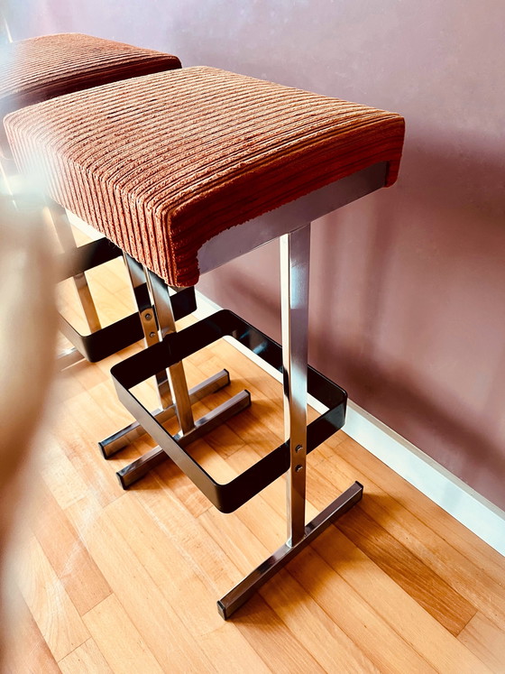 Image 1 of Ensemble de tabourets design années 70