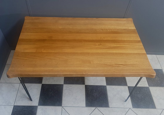 Image 1 of Danish dining table with hairpin legs