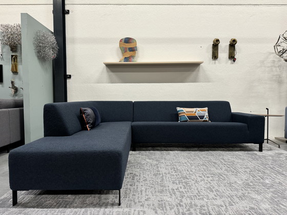 Image 1 of Gelderland 6511 Sofá esquinero de tela azul Sofá de diseño 293x240