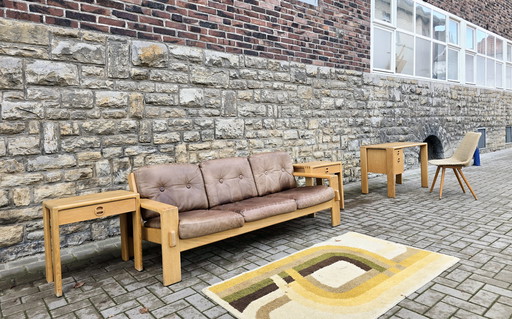 Sofá Asko Bonanza Esko Pajamis Cómoda Mediados de siglo Años 60 Años 70 Bancos Escritorio