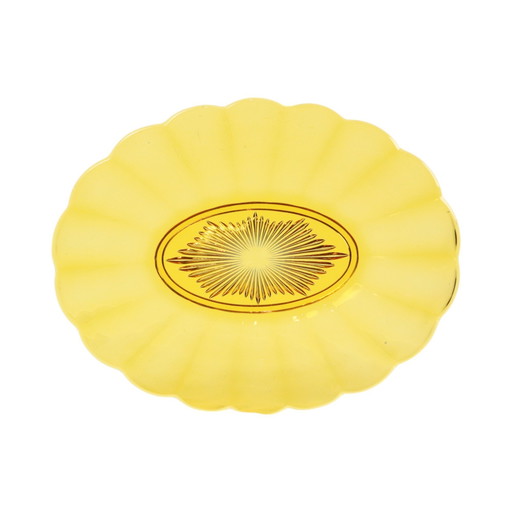 Val Saint Lambert Fruit Bowl Art Deco