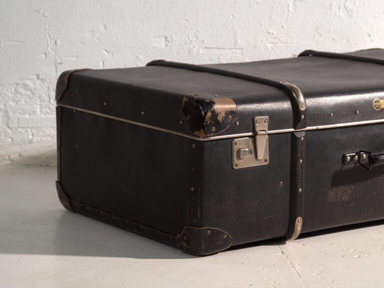 Antique WICO travel trunk in vulcanised fibre – Germany, circa 1930 – Travel bags, Metal, Art Deco (photo 23 of 40)