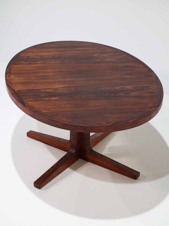 Oval Extendable Dining table Dyrlund Rosewood 1960s Danish (photo 9 of 16)