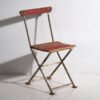 Antique red garden folding chairs (c.1920). Set of 4 pieces – Garden chairs, Wood, Iron (photo 26 of 40)