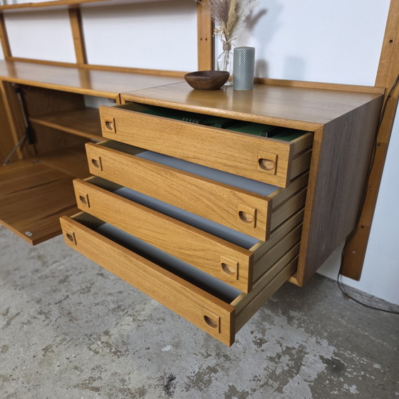 Image 1 of Vintage Danish teak wall system 1960s bookcase Danish