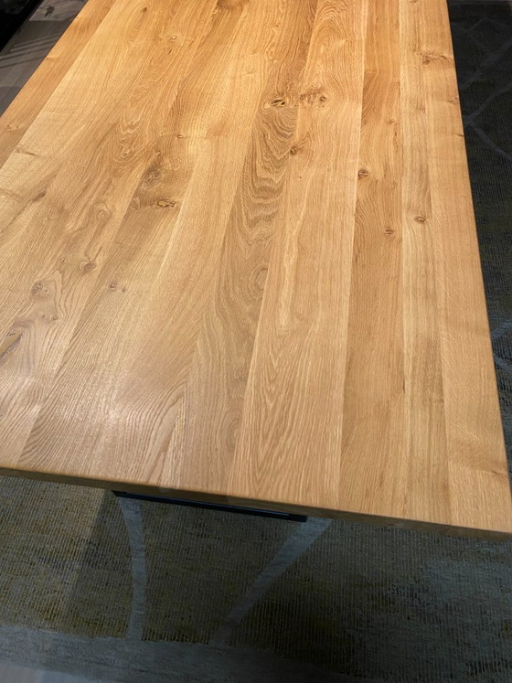 Eiken eettafel - 260x100 4cm massief – Nouvion, Wood, Iron (photo 7 of 8)