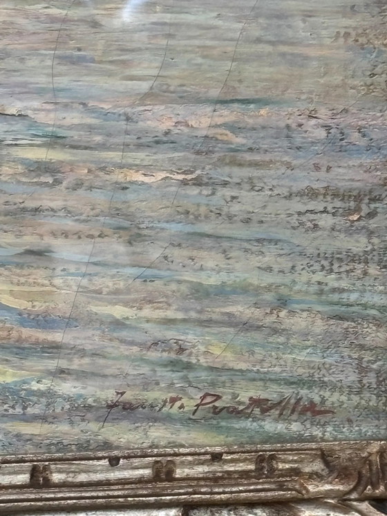 Seascape Oil Painting on Board by Fausto Pratella, 1950s – Paintings & Drawings (photo 6 of 15)