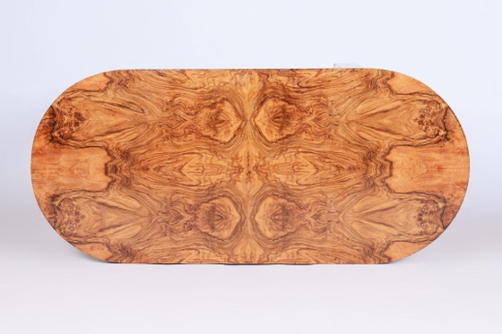 Restored Art Deco Table, Caucasian Walnut, Revived Polish, Czech, 1930s – Dining tables, Wood (photo 8 of 11)