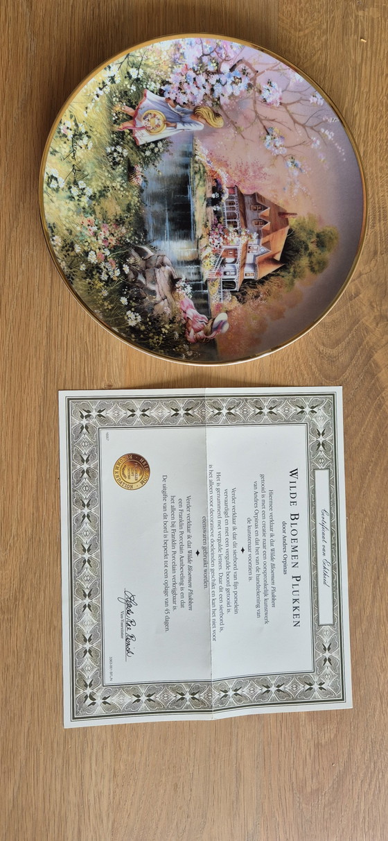 5x piatti decorativi Franklin Mint, edizione limitata – Decorazione, Oro, Porcellana (photo 7 of 10)