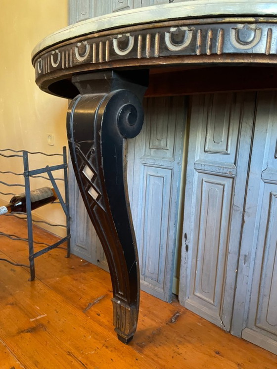 Image 1 of Table d'appoint Table console Table murale imposante 19ème siècle française