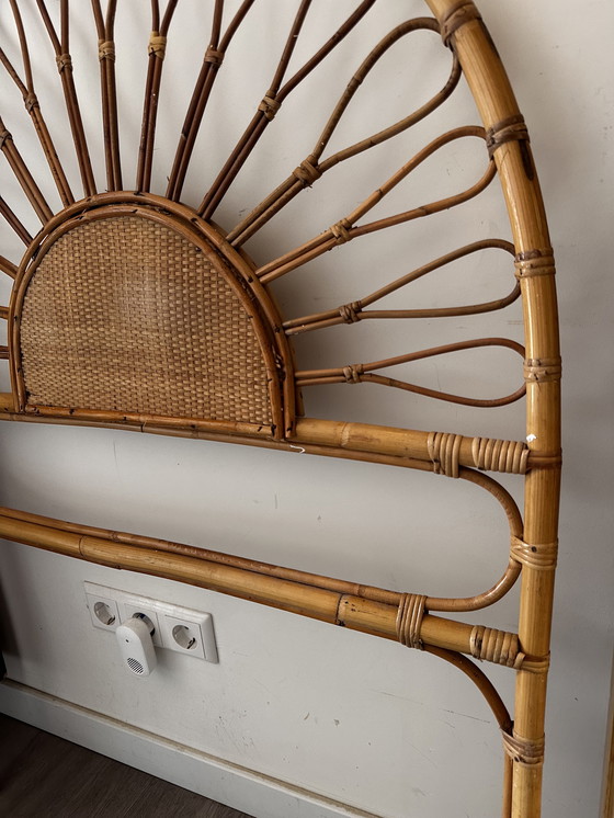 Image 1 of Tête de lit 70s Rattan