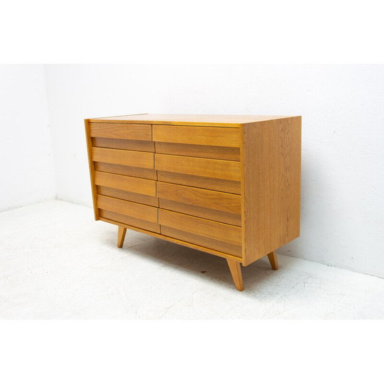 Image 1 of Vintage U-453 chest of drawers in oak by Jiri Jiroutek for Interiér Praha, Czechoslovakia 1960s