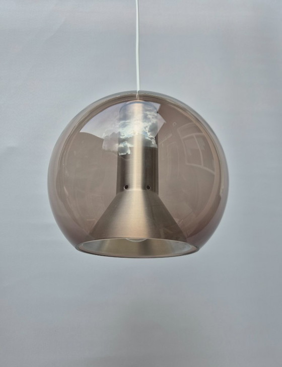 Image 1 of Vintage RAAK pendant lamp - 2 globes - 1960s