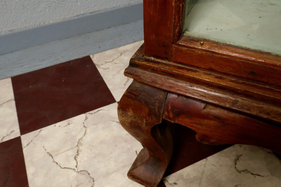 Image 1 of Vintage Vitrine wood 