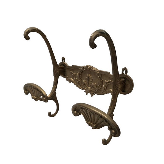 Image 1 of French Classic Style Brass Wall Coat Rack, 1960s/70s