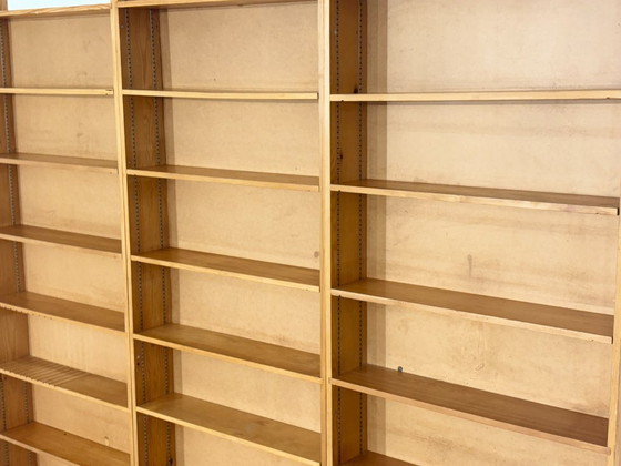 Image 1 of Grande étagère vintage | Étagère des années 1960 | Bibliothèque en pin massif | Modulaire