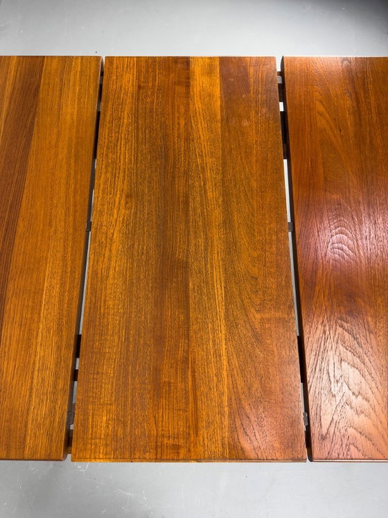 Image 1 of Extendable Solid Teak Dining Table by Glostrup, 1970s