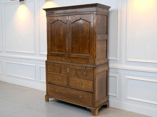 Antique Oak Wood Cabinet / sideboard- 19th Century