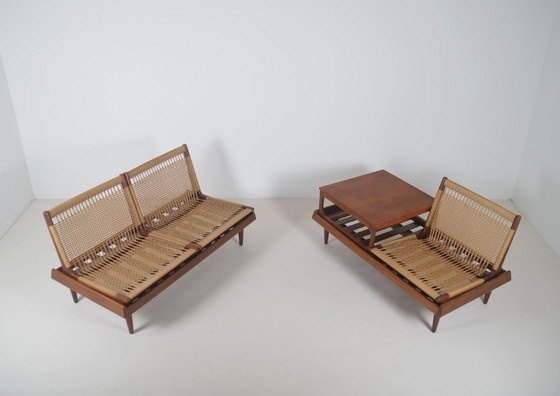 Image 1 of Set Deense zetels TV161 ontworpen door Hans Olsen voor Bramin, jaren '50