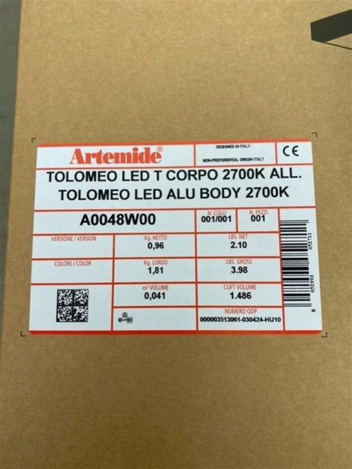 Artemide Tolomeo Tavolo LED new in original packaging design Michele DeLucchi