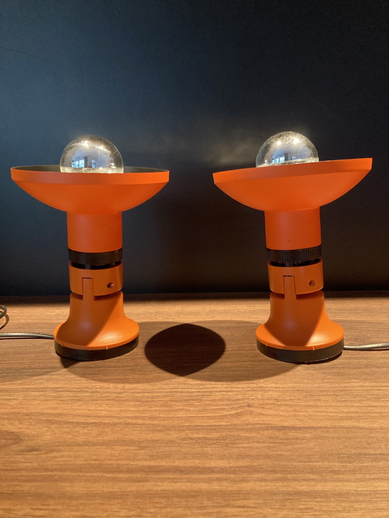 Image 1 of 2x Philips vintage spots wandlampjes (oranje)