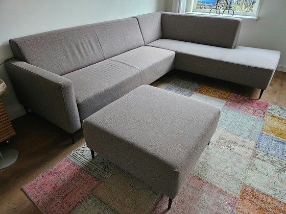 Corner sofa with ottoman – Textile (photo 2 of 5)