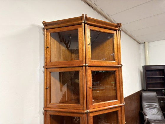 Libreria inglese semicircolare originale Globe Wernicke – Librerie, Vetro, Legno (photo 6 of 16)