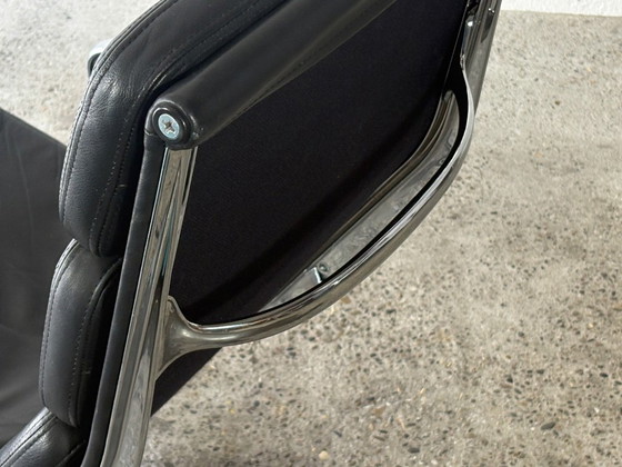 Fauteuil EA 222 Aluminium Group de Charles et Ray Eames, années 1980 – Vitra, Leather (photo 7 of 18)