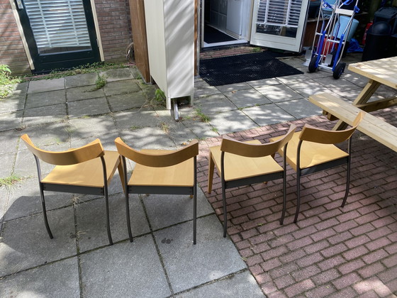 Image 1 of 4 Tina Christensen vintage plywood bended back stoel