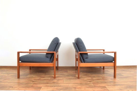 Image 1 of Mid Century Danish Teak Armchairs, 1970S, Set Of 2