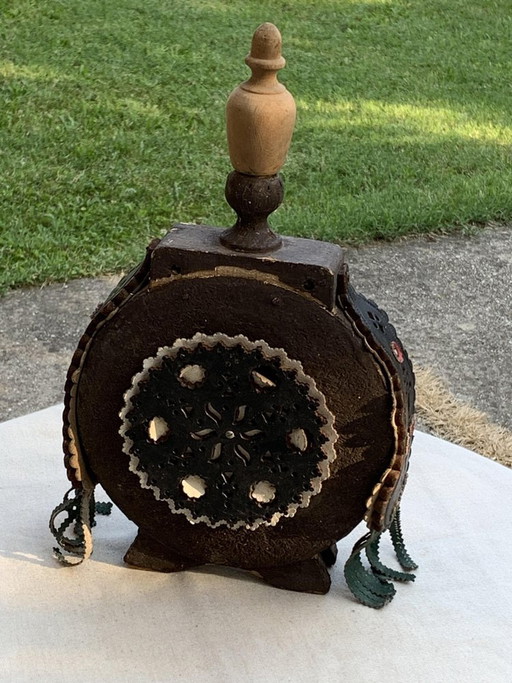 Ungarische Holz-Feldflasche
