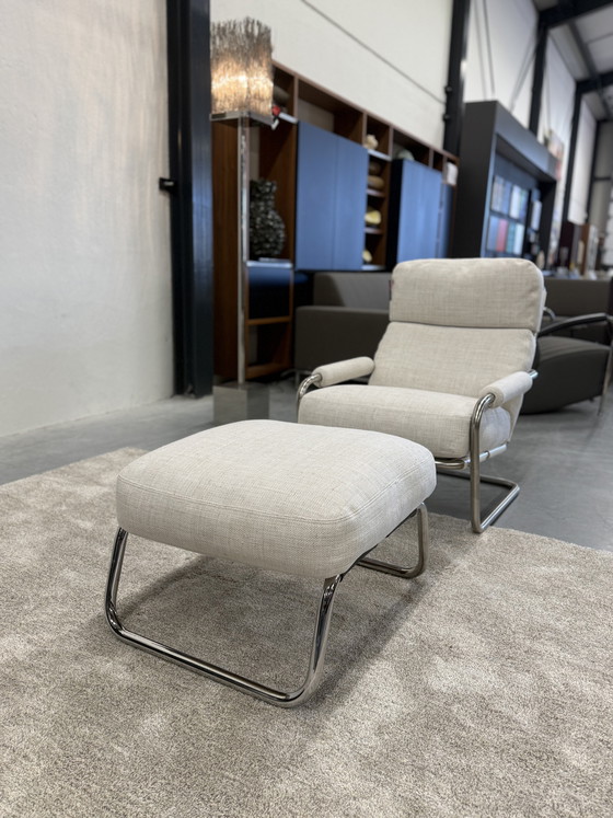 Image 1 of Gelderland 601 Oberman Met Hocker Riva stof 