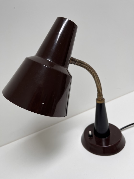 Image 1 of Vintage brown Gemi desk lamp / table lamp