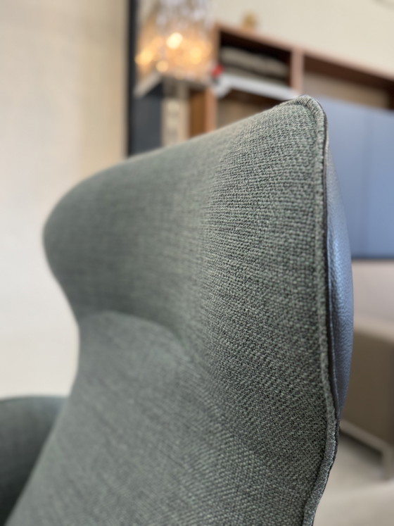 Image 1 of Jori Daydreamer Relaxfauteuil stof leer blauw