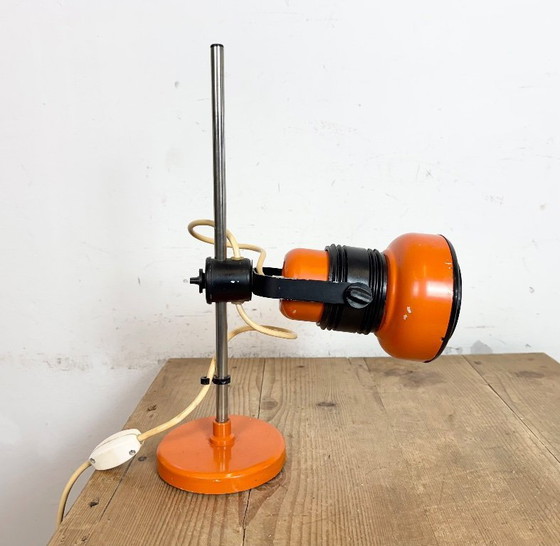 Image 1 of Lampe de table orange vintage, années 1970