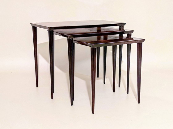 Image 1 of Aldo Tura side tables