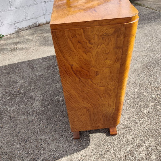 Credenza Art Déco – Credenza in Noce Burl con Vetrina in Vetro - Anni '30 – Credenze (photo 6 of 28)