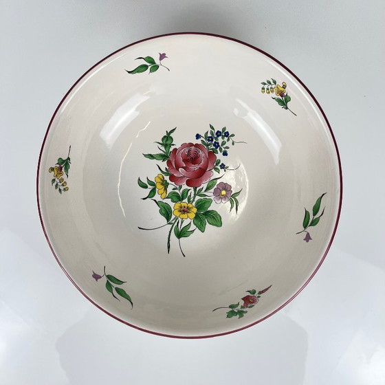 Image 1 of Grote saladeschaal, model straatlantaarn, van KG Lunéville