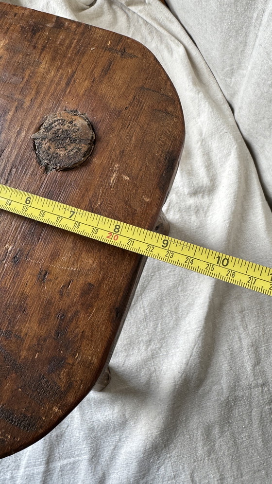 Image 1 of Taburete de ordeño campesino, trípode