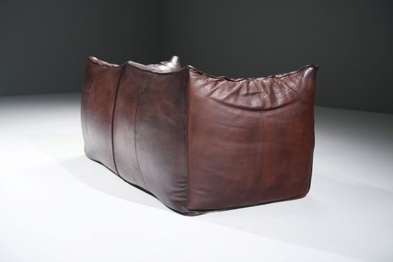 Image 1 of Perfecte, gepatineerde Le Bambole leren bank van Mario Bellini - B&B Italia