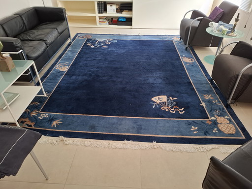 Rug thick quality blue 320x255cm