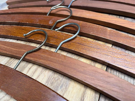 Image 1 of Teak Kleiderbügel | Coat Hanger | Dänemark | 8 Stück