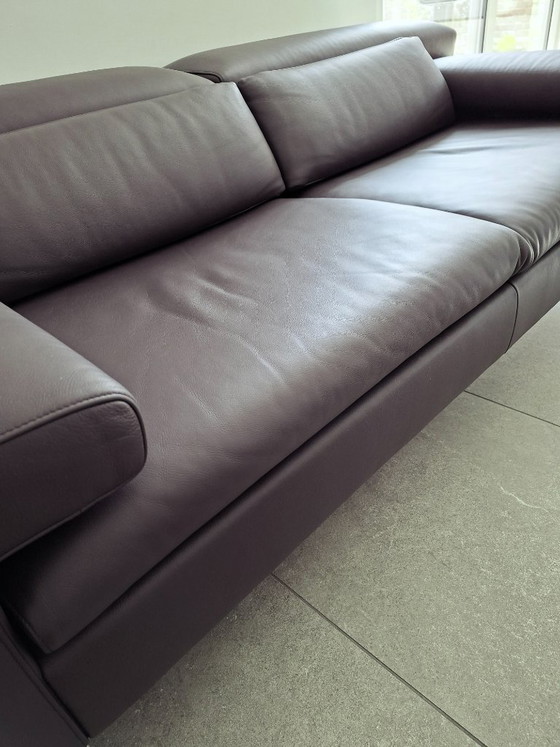 Image 1 of Sofá de piel de 2 plazas Jori Design – Como nuevo – Acabado profesional