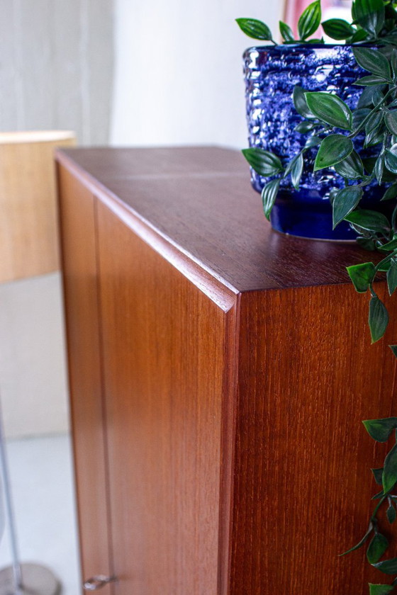 Image 1 of Vintage highboard cabinet chest of drawers sideboard Mid Century Danish