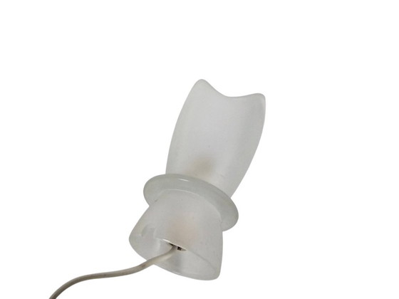 Image 1 of Tulpenleuchte – mattiertes Glas – 2 Tischlampen – Deutschland – 3. Viertel des 20. Jahrhunderts