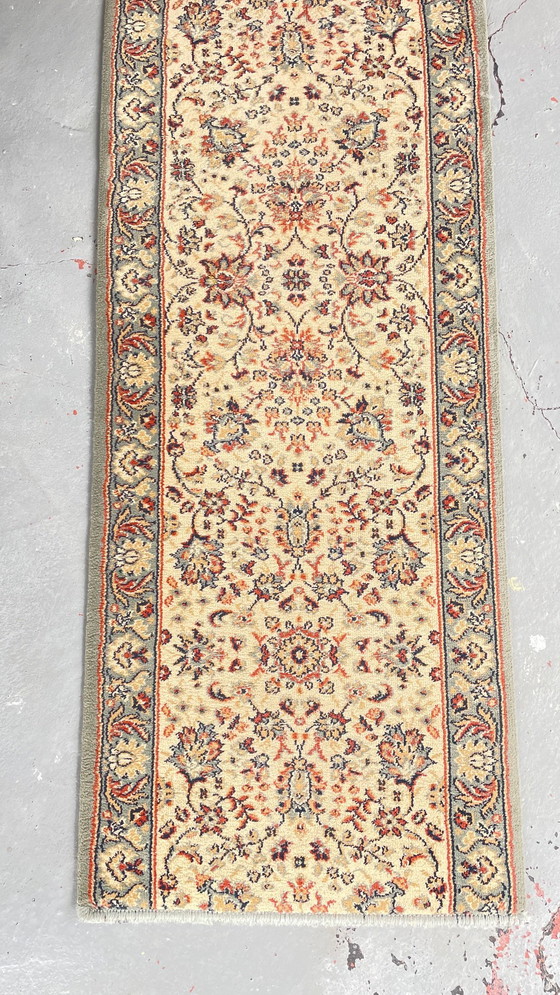 Image 1 of Tapis de couloir Beige Gris-Bleu vintage